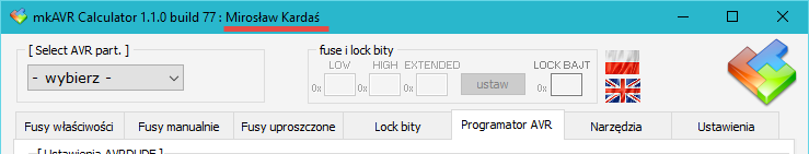 4 Podstawowe informacje Program MkAvrCalculator - licencja W celu sprawdzenia działania mikrokontrolera, jego odczytu lub zaprogramowania, należy zainstalować zawsze najbardziej aktualną wersję