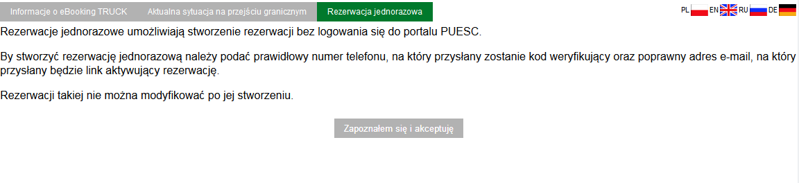 3. Rezerwacje jednorazowe 3.1 Zasady funkcjonowania rezerwacji jednorazowych Funkcjonalność rezerwacji jednorazowych umożliwia tworzenie rezerwacji bez potrzeby posiadania konta w portalu PUESC.