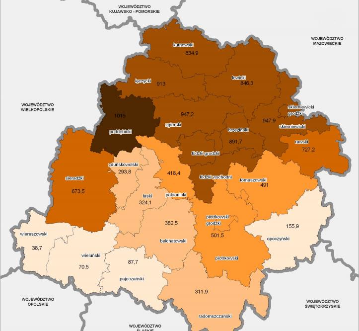 Obszar niecki łódzkiej uważany jest za jeden z najbardziej perspektywicznych rejonów dla pozyskiwania energii geotermalnej z wód podziemnych.