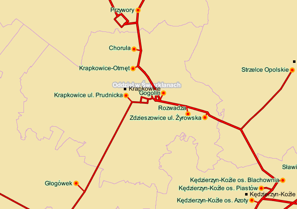 4) Stacja drenażu polaryzowanego Gogolin lokalizacja: rejon SRP Gogolin, ul. Kościelna; rok budowy/modernizacji: 1980/1998/2011; przepustowość stacji: 1 500 nm 3 /h.