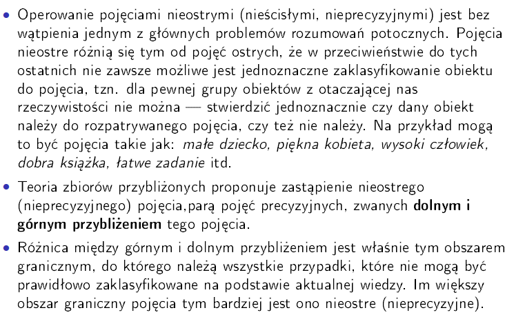Pojęcia nieostre a zbiór