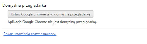 4.6. Ustawienia przeglądarki Google Chrome 1. W otwartym oknie przeglądarki Chrome należy kliknąć ikonę opcji (w prawym górnym rogu) i wybrać z menu pozycję Ustawienia. 2.