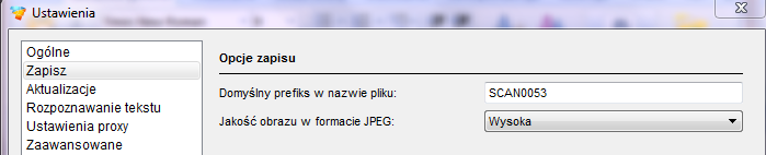 Uwaga: Skanowanie w mniejszej rozdzielczości zajmuje mniej pamięci i pozwala na skanowanie większych dokumentów, do formatu A3.