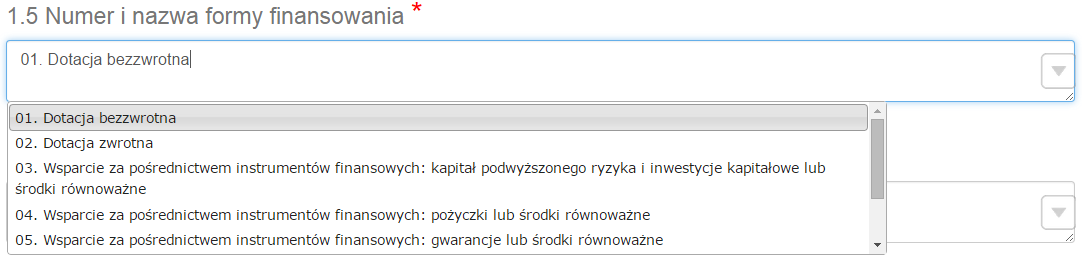 Podrę z ik Be efi je ta 2. Pola ieo owiązkowe muszą zostać wypeł io e, jeżeli są istot e dla w iosku, ale ie są one polami o owiązkowy i do uzupeł ie ia ie są oz a zo e gwiazdką. 3.