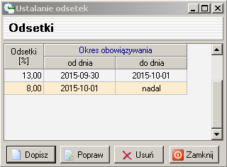 Konfiguracja programu Z głównego menu wybieramy Administracja Konfiguracja programu i wprowadzamy poszczególne dane wg opisów pól: gdzie: - czas otwarcia [hh:mm] oznacza czas otwarcia przedszkola w