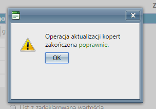 operację i nastąpi przeniesienie zmian.
