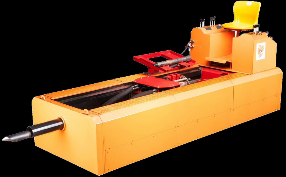 MNB-125 / Maszyna przeciskowa sterowana o sile uciągu 125 t Hydrauliczna maszyna przeciskowa z radiolokacyjnym systemem sterowania trajektorią przewiertu.