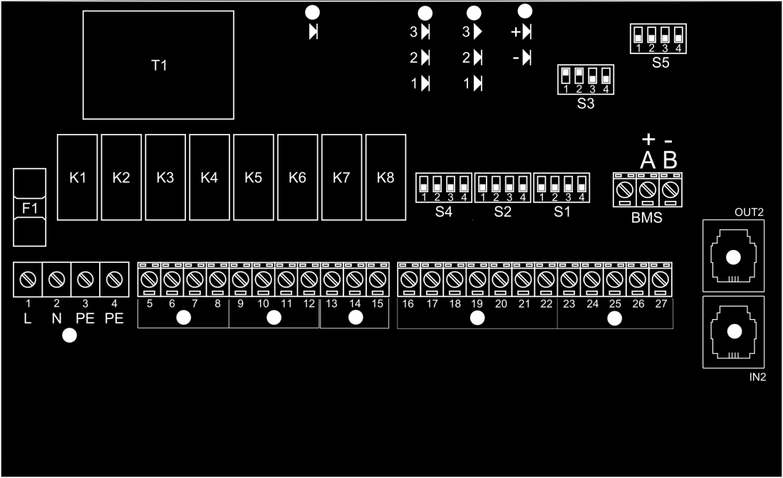 5.3.6. AUTOMATYKA - PODŁĄCZENIE BMS Automatyka ELiS DUO posiada możliwość podłączenia układu do zintegrowanego systemu zarządzania budynkiem BMS (Building Management System).