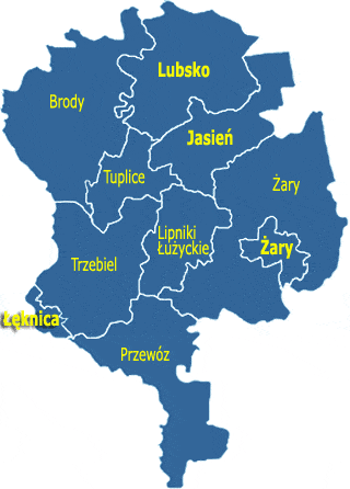 Rysunek 1. Położenie gminy Łęknica Żródło:www.gminy.pl Obecnie ogólna powierzchnia miasta wynosi 16,4 km 2, z czego 10,9 km 2 stanowi Park Mużakowski i las.