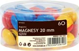 magnesy dostępne rozmiary: 20, 0, 40 mm w plastikowej obudowie dostępne opakowania: blistry, tuby, woreczki DostĘPNe kolory: ŚreDNica 20 mm INDEKS symbol OPAK.