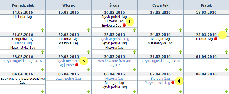 UONET+. Jak korzystać z kalendarza sprawdzianów i kartkówek?