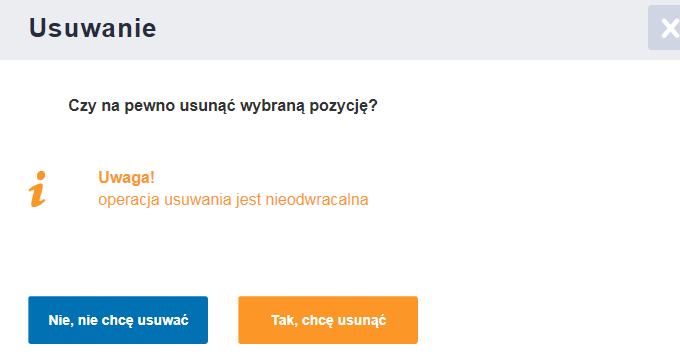 4.5.4 Usunięcie procesu PWB Zalogowany użytkownik z rolą Publikator PWB W celu usunięcia procesu PWB musi się on znajdować w stanie Nieopublikowany 1. Zalogowany użytkownik z rolą Publikator PWB 2.