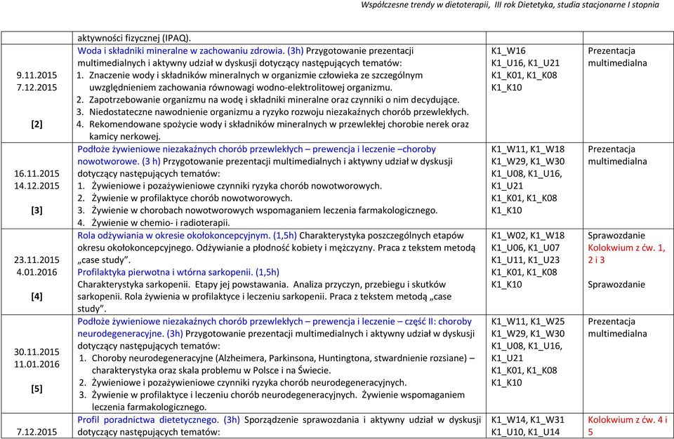 Znaczenie wody i składników mineralnych w organizmie człowieka ze szczególnym uwzględnieniem zachowania równowagi wodno-elektrolitowej organizmu. 2.