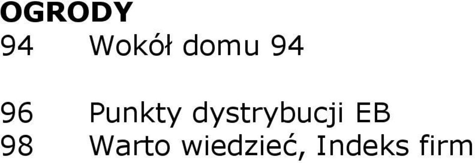 dystrybucji EB 98