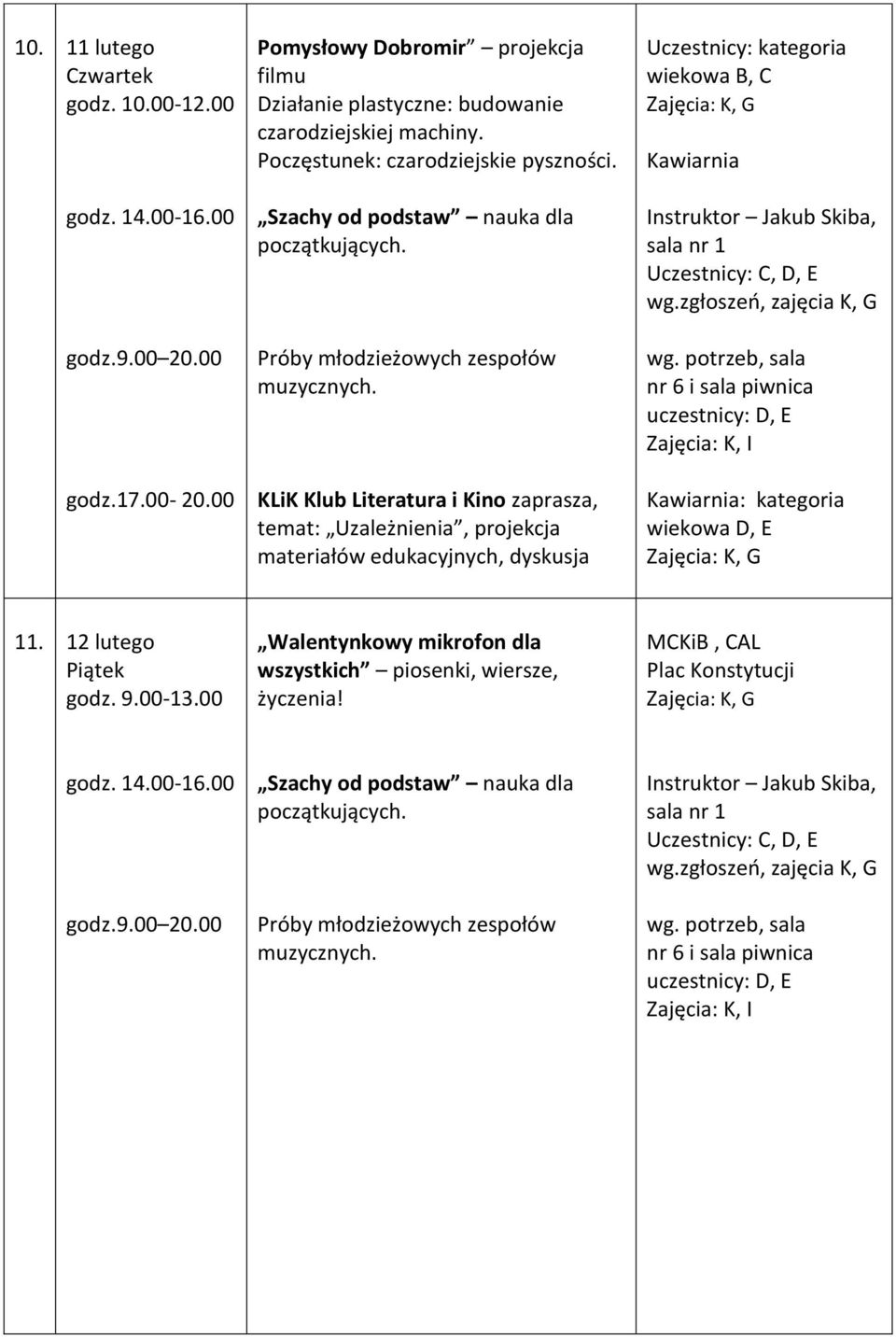 Poczęstunek: czarodziejskie pyszności.