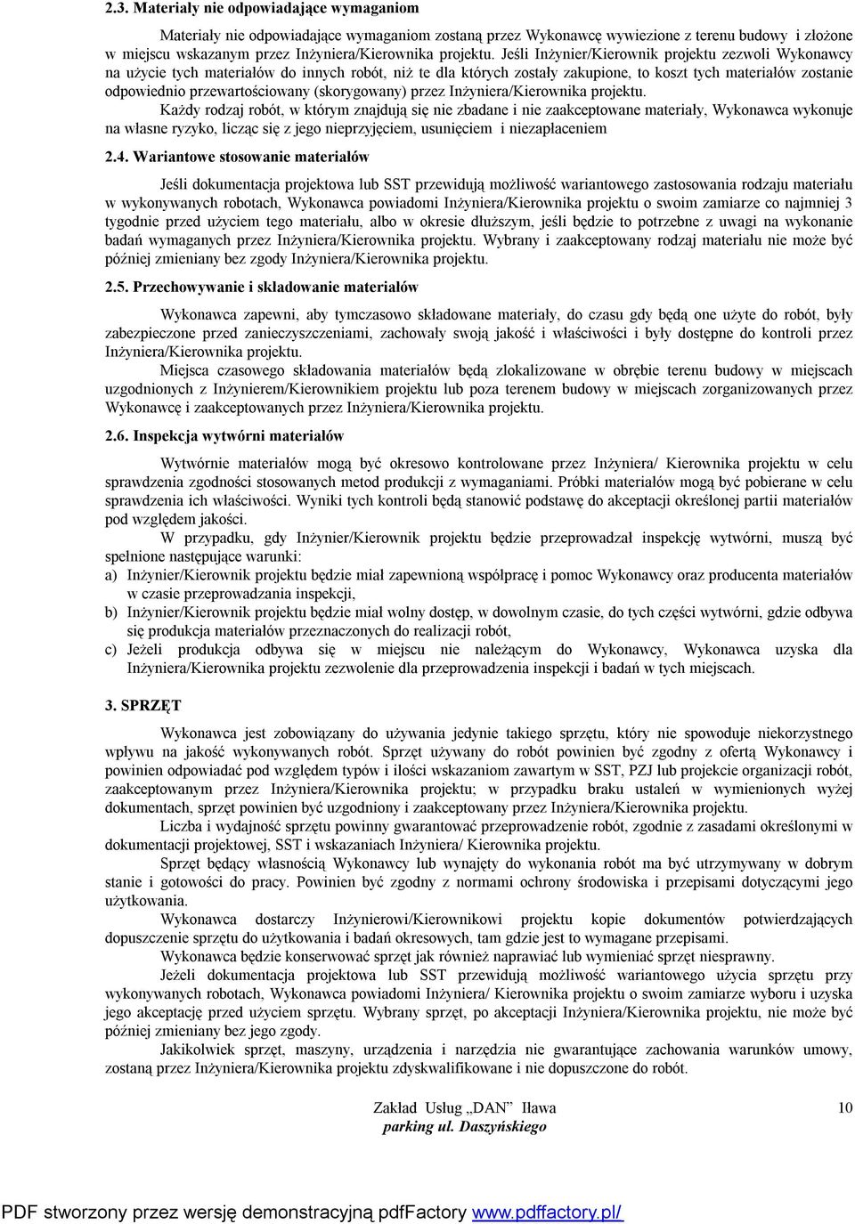 (skorygowany) przez Inżyniera/Kierownika projektu.