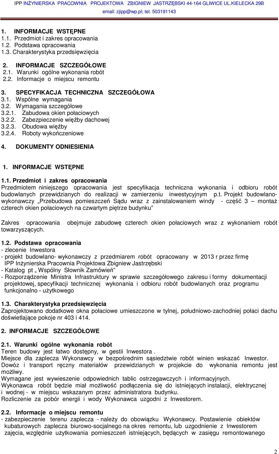 Roboty wykończeniowe 4. DOKUMENTY ODNIESIENIA 1.