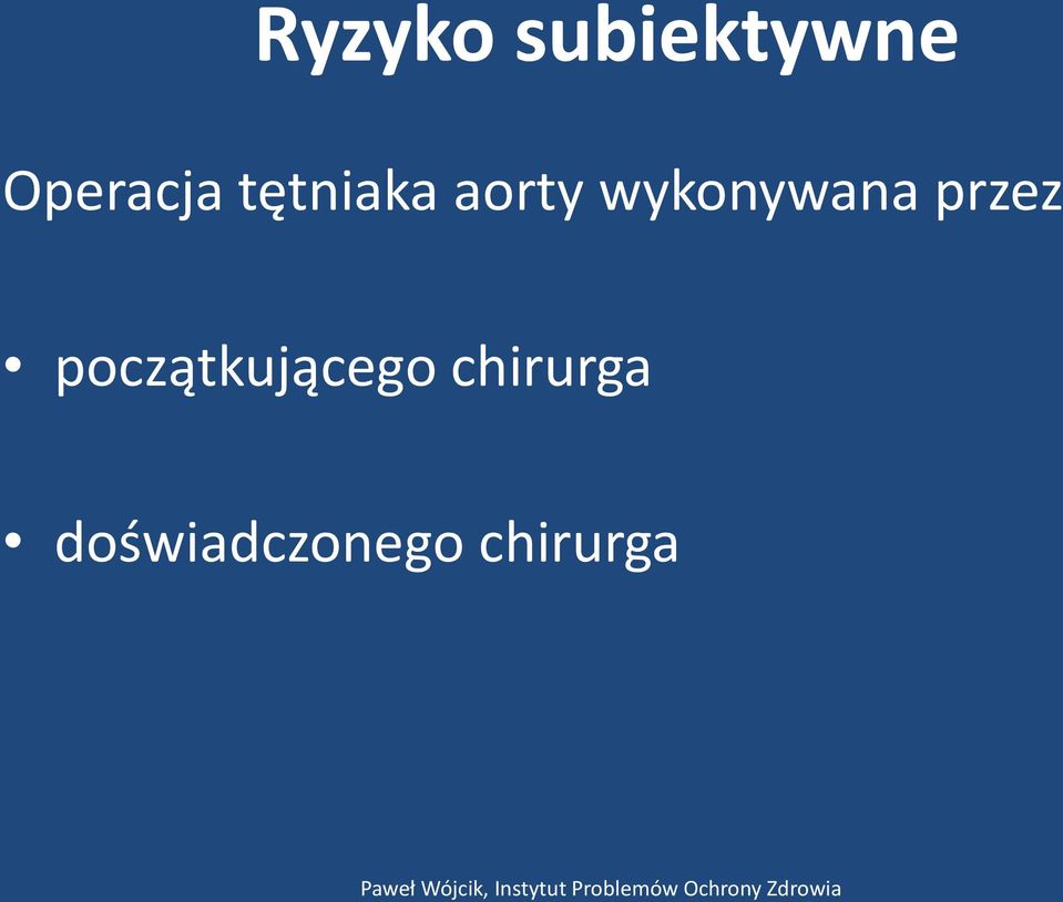 wykonywana przez
