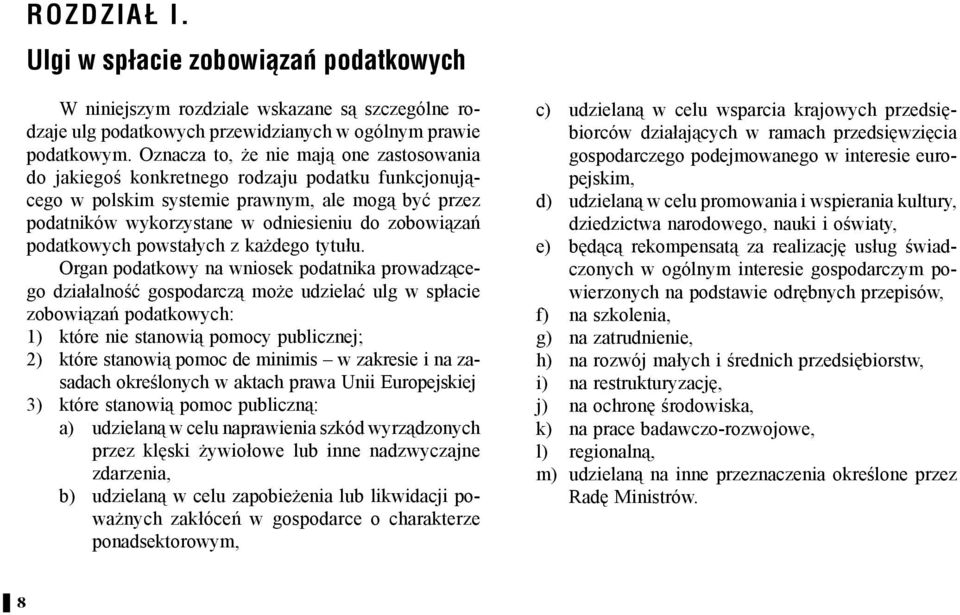 podatkowych powstałych z ka dego tytułu.
