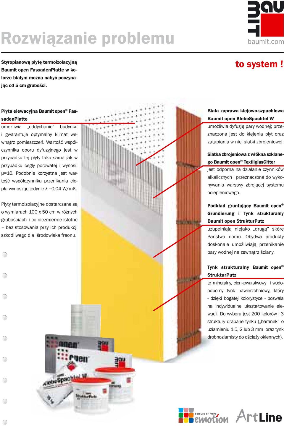 Wartość współczynnika oporu dyfuzyjnego jest w przypadku tej płyty taka sama jak w przypadku cegły porowatej i wynosi: μ=10.