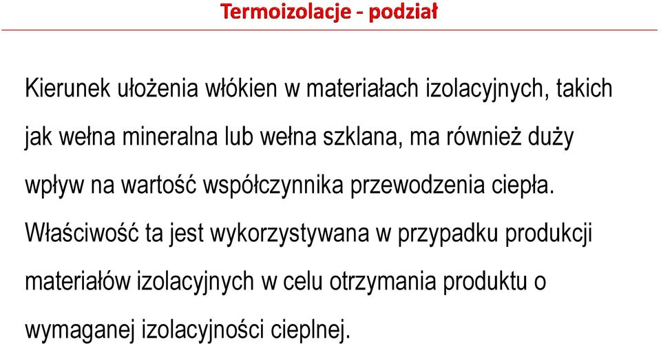 przewodzenia ciepła.