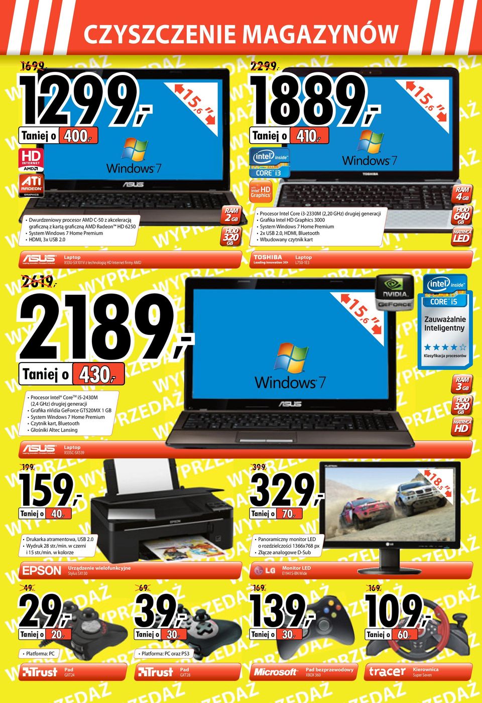 0,, Bluetooth Wbudowany czytnik kart Laptop Laptop X53U-SX101V z technologią HD Internet firmy MD L750-1E3 2189, 640 B MTRYC LED 2619,,6 15 430, RM 3 Procesor Intel CoreTM i5-2430m (2,4 GHz) drugiej