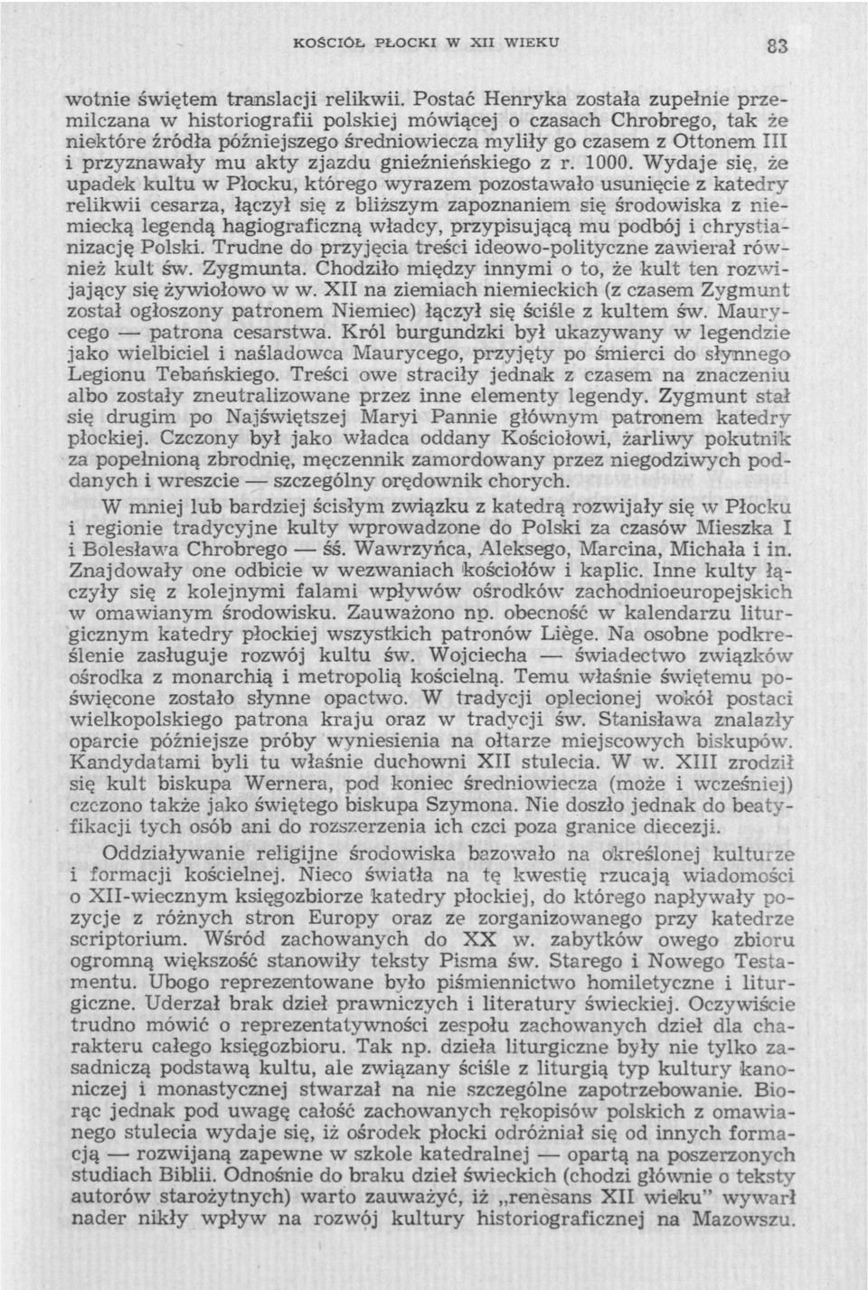 akty zjazdu gnieźnieńskiego z r. 1000.