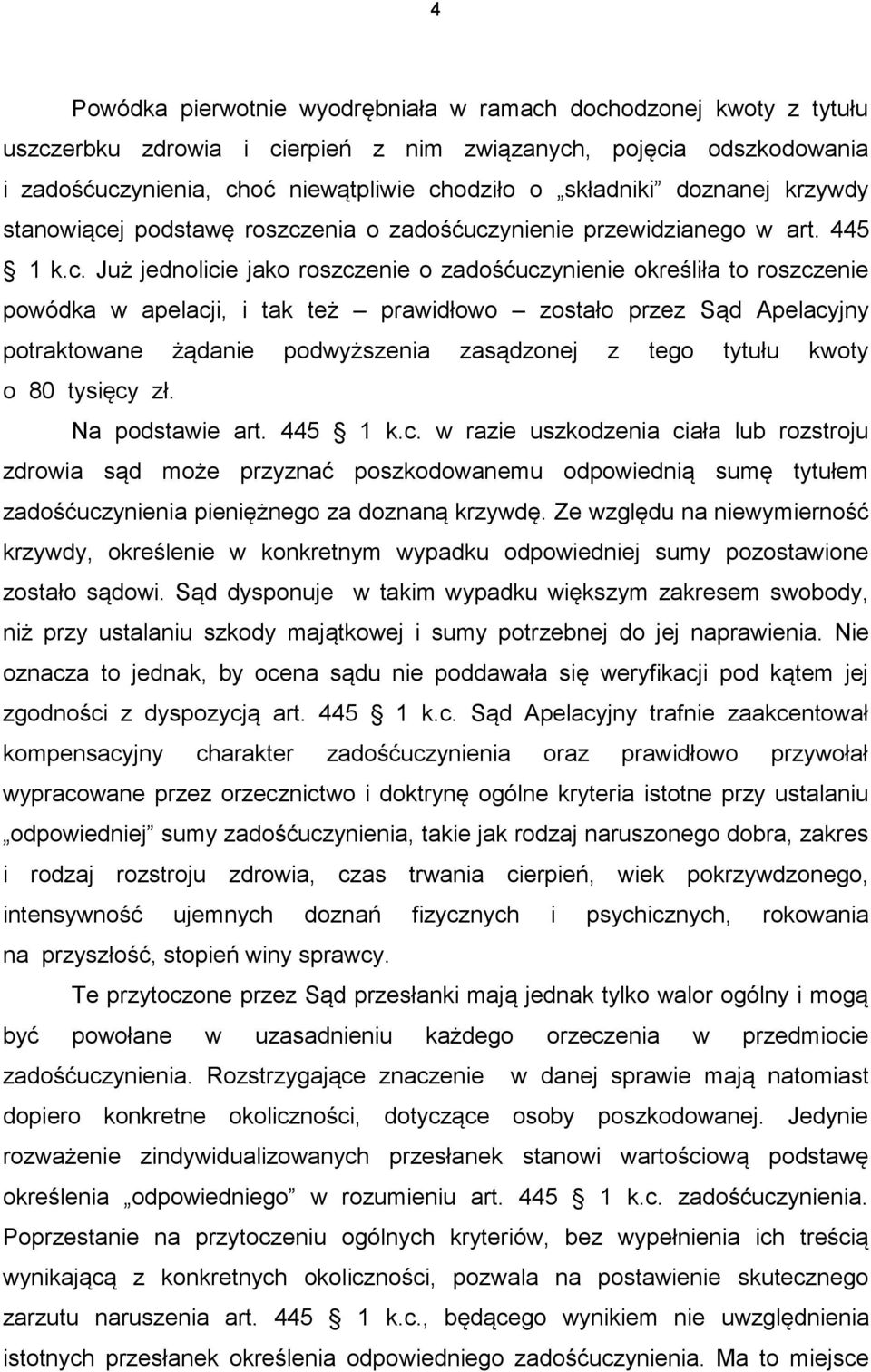 j podstawę roszcz