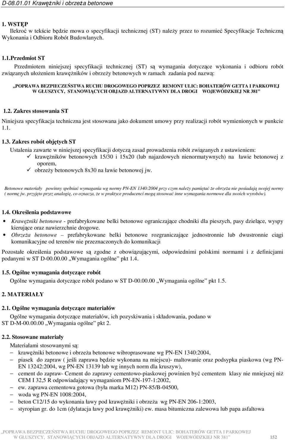 ALTERNATYWNY DLA DROGI WOJEWÓDZKIEJ NR 38