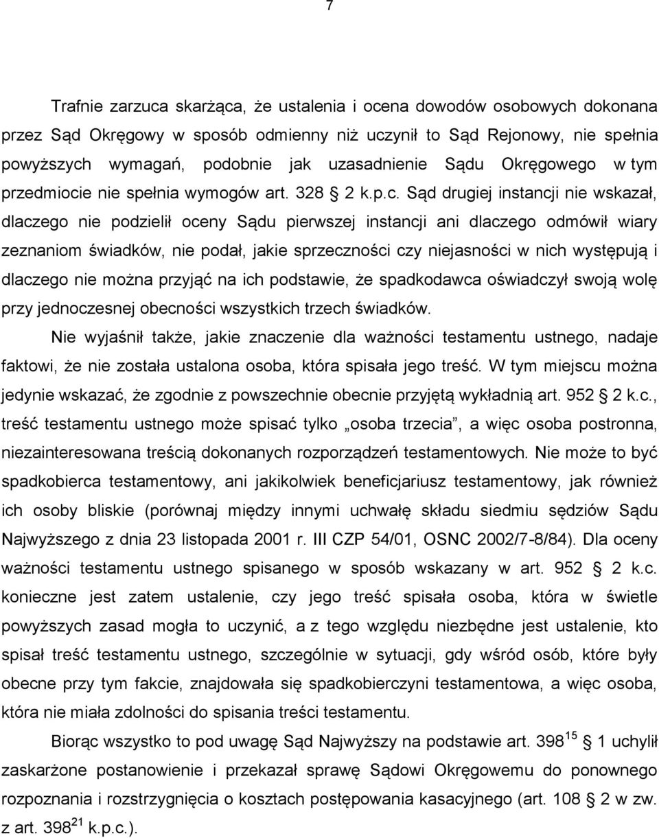 e nie spełnia wymogów art. 328 2 k.p.c.