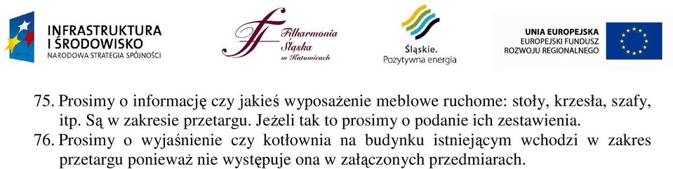 JeŜeli tak to prosimy o podanie ich zestawienia. 76.