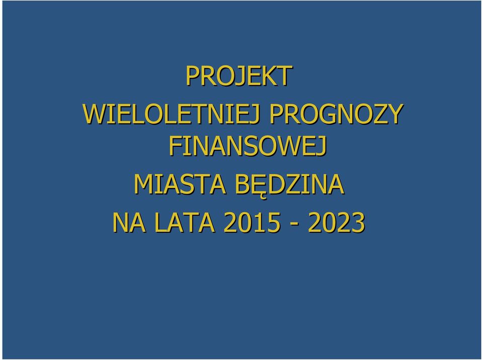 PROGNOZY