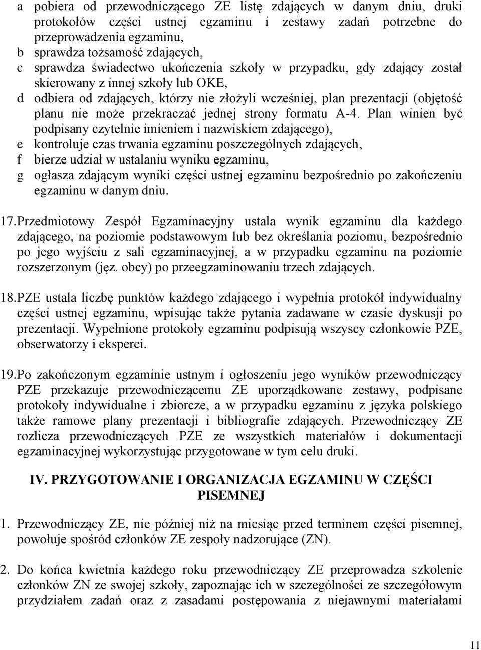 może przekraczać jednej strony formatu A-4.