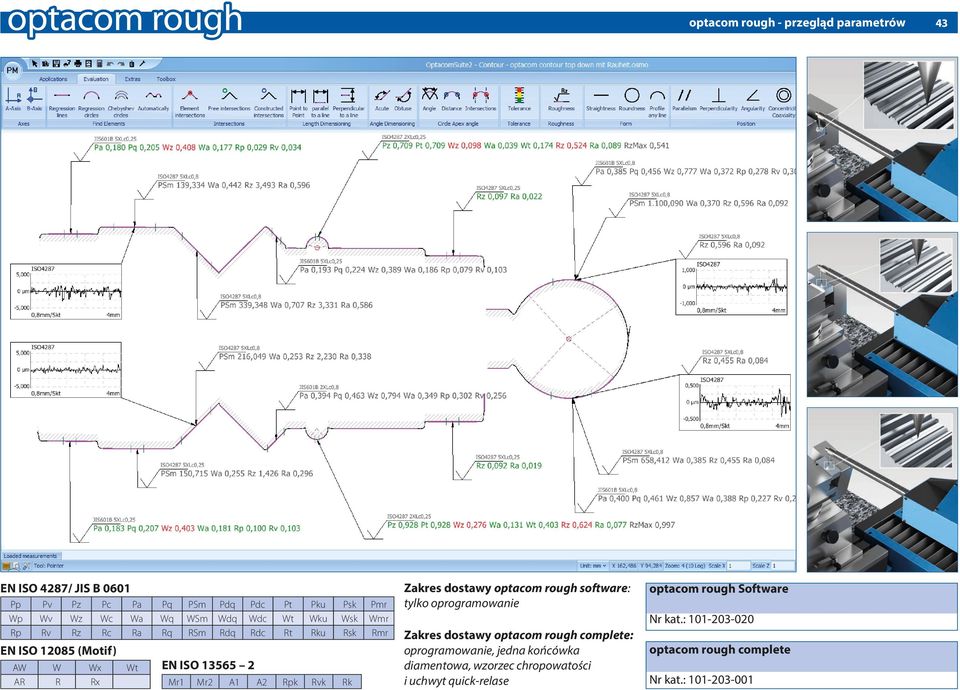 Rk Zakres dostawy optacom rough software: tylko oprogramowanie Zakres dostawy optacom rough complete: oprogramowanie, jedna końcówka