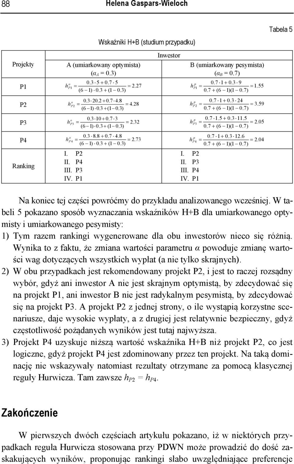 P3 IV. P I. P2 II. P3 III. P4 IV. P Tl 5 N konc t częśc poróćy do przykłdu nlzongo czśn.