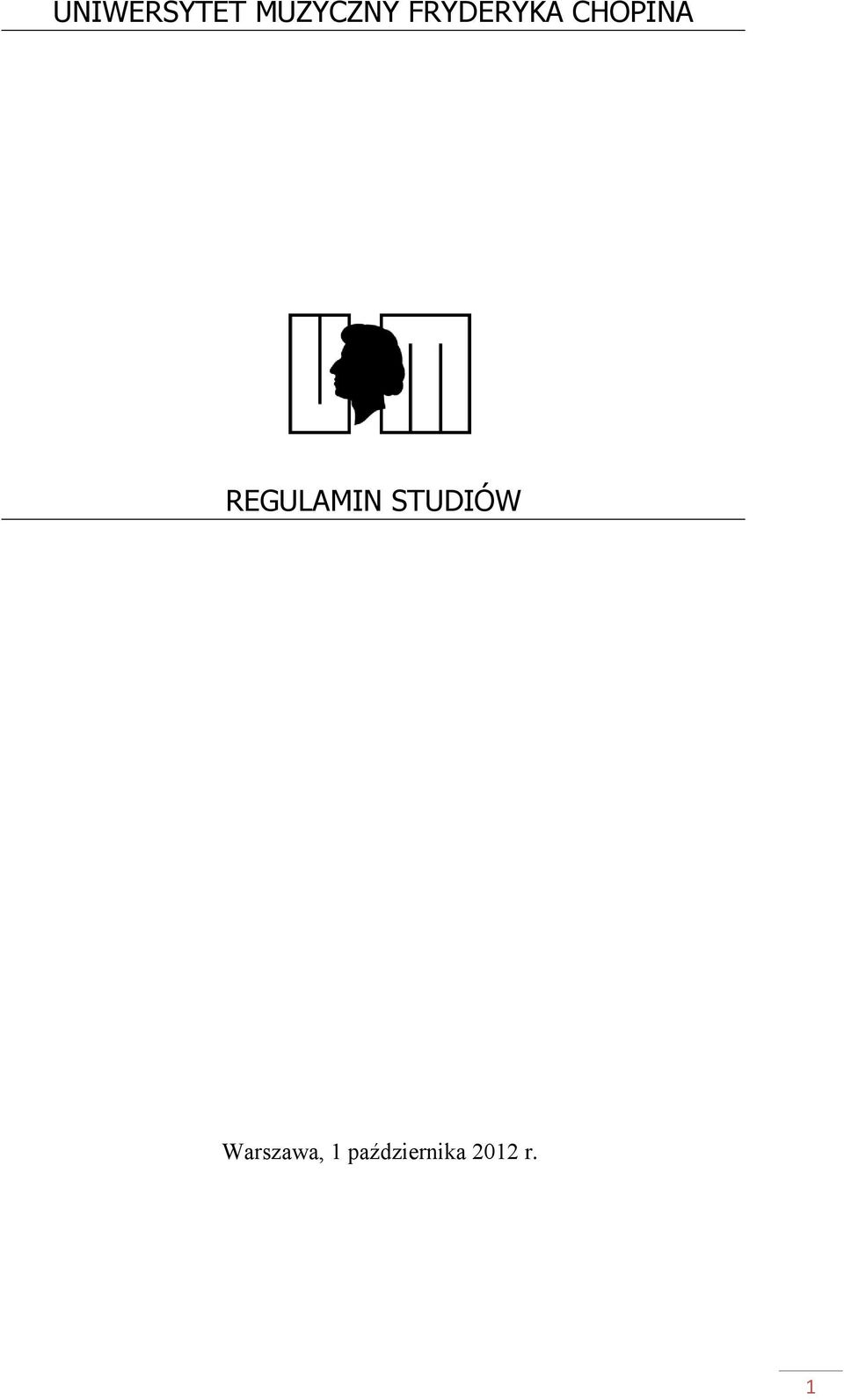 REGULAMIN STUDIÓW