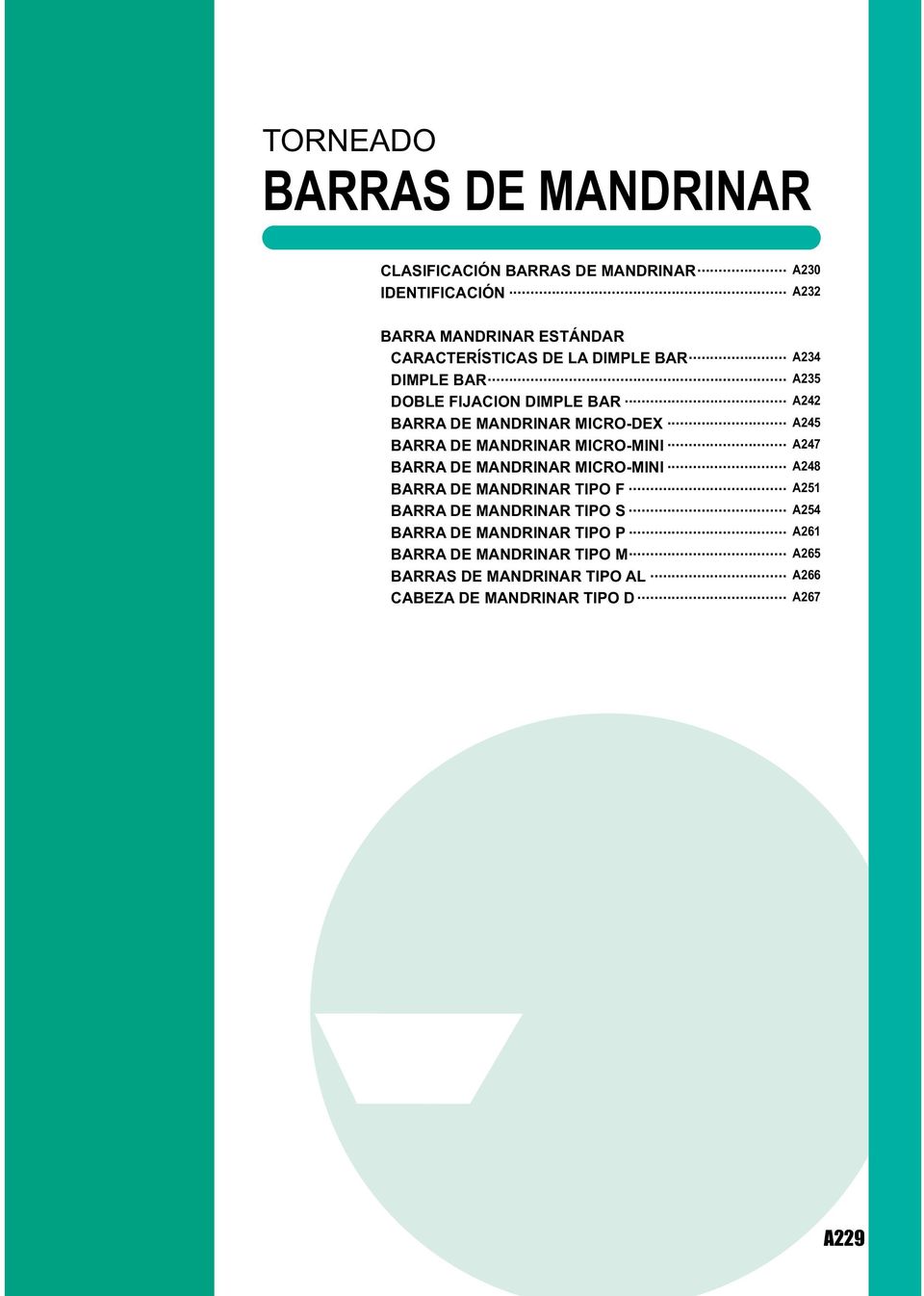.. BARRA DE MANDRINAR MICRO-DEX... BARRA DE MANDRINAR MICRO-MINI... BARRA DE MANDRINAR MICRO-MINI... BARRA DE MANDRINAR TIPO F.