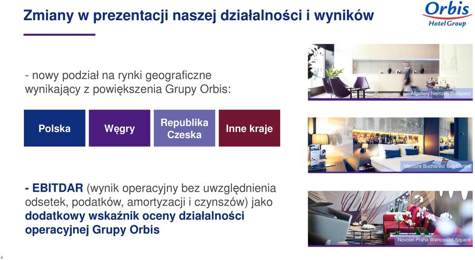 Bucharest City Centre - EBITDAR (wynik operacyjny bez uwzględnienia odsetek, podatków, amortyzacji i