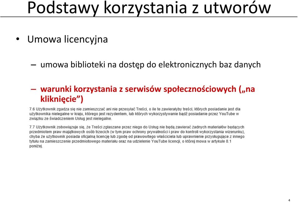 elektronicznych baz danych warunki