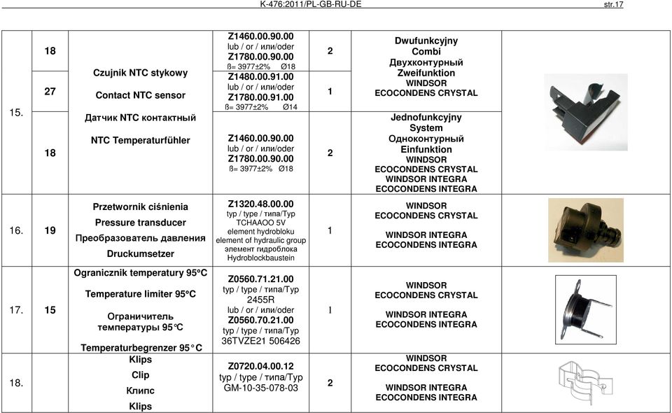 9 Przetwornik ciśnienia Pressure transducer Преобразователь давления Druckumsetzer Z320.48.00.