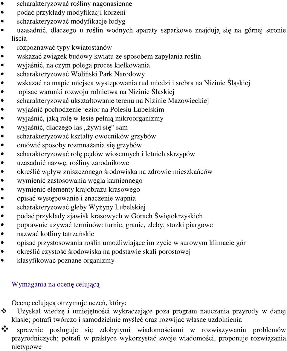 miejsca występowania rud miedzi i srebra na Nizinie Śląskiej opisać warunki rozwoju rolnictwa na Nizinie Śląskiej scharakteryzować ukształtowanie terenu na Nizinie Mazowieckiej wyjaśnić pochodzenie