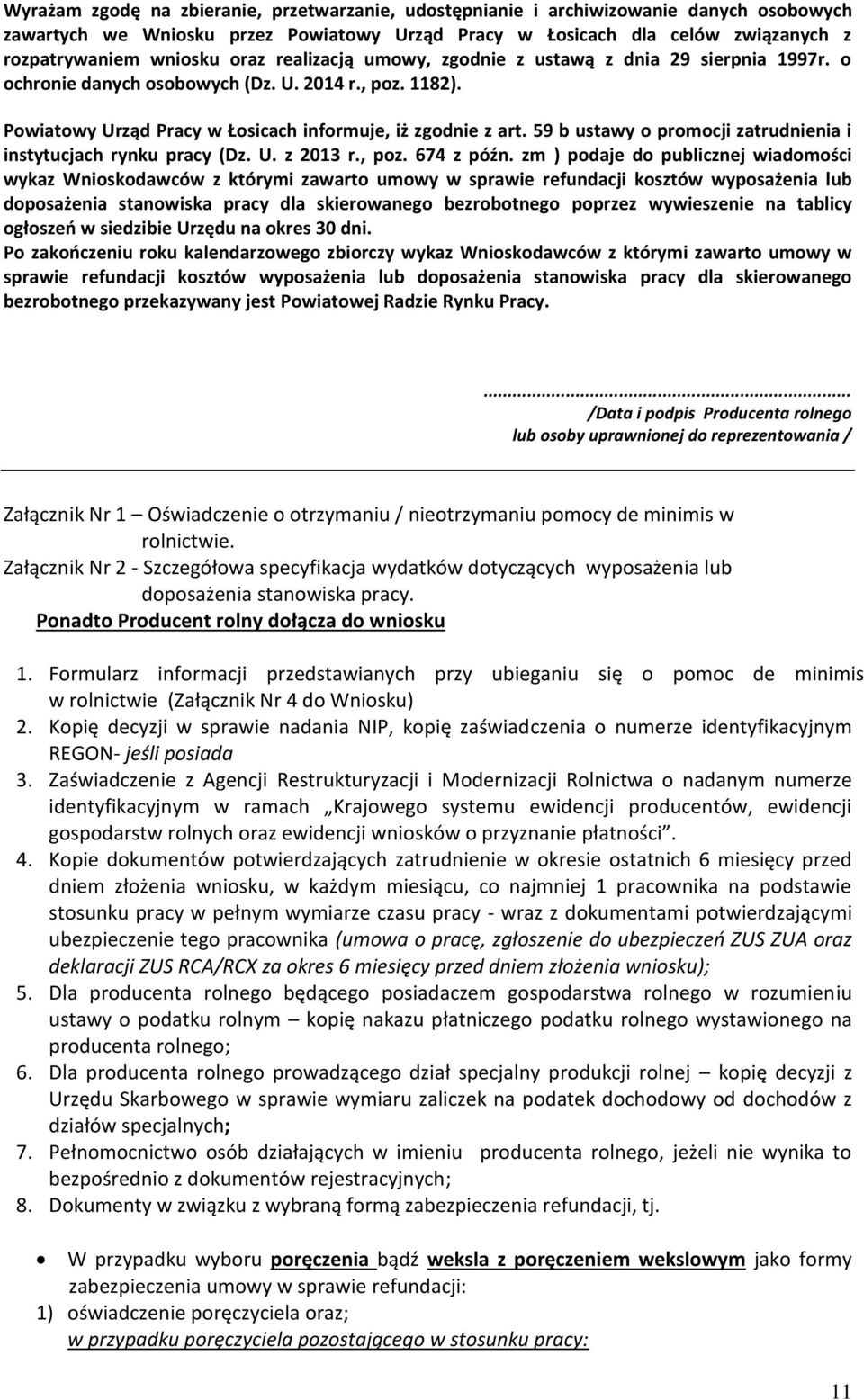 59 b ustawy o promocji zatrudnienia i instytucjach rynku pracy (Dz. U. z 2013 r., poz. 674 z późn.