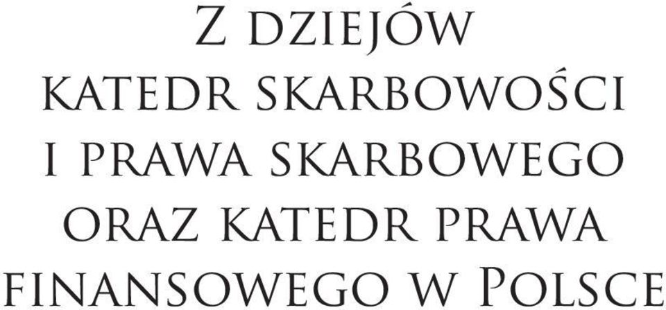 skarbowego oraz