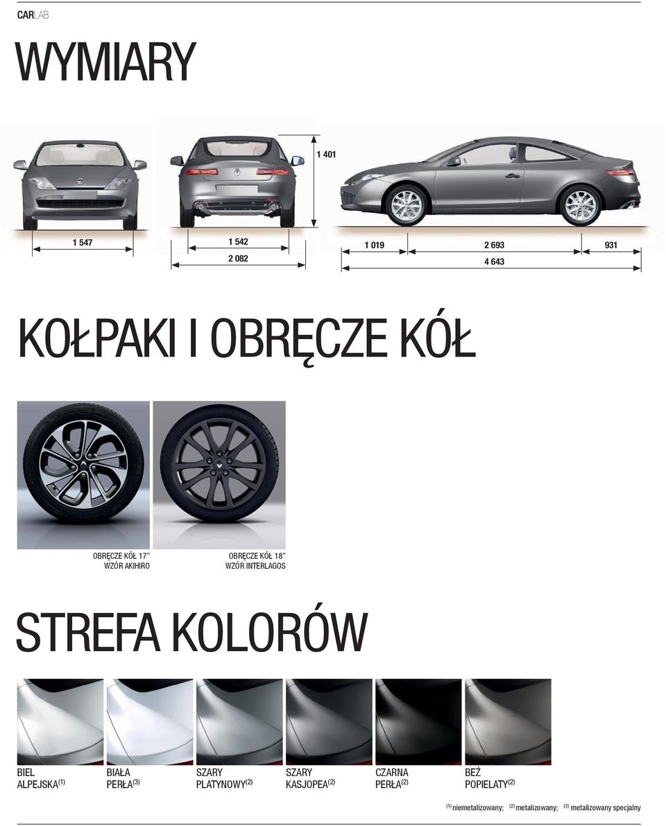 ALPEJSKA (1) BIAŁA PERŁA (3) SZARY PLATYNOWY (2) SZARY KASJOPEA (2) CZARNA PERŁA
