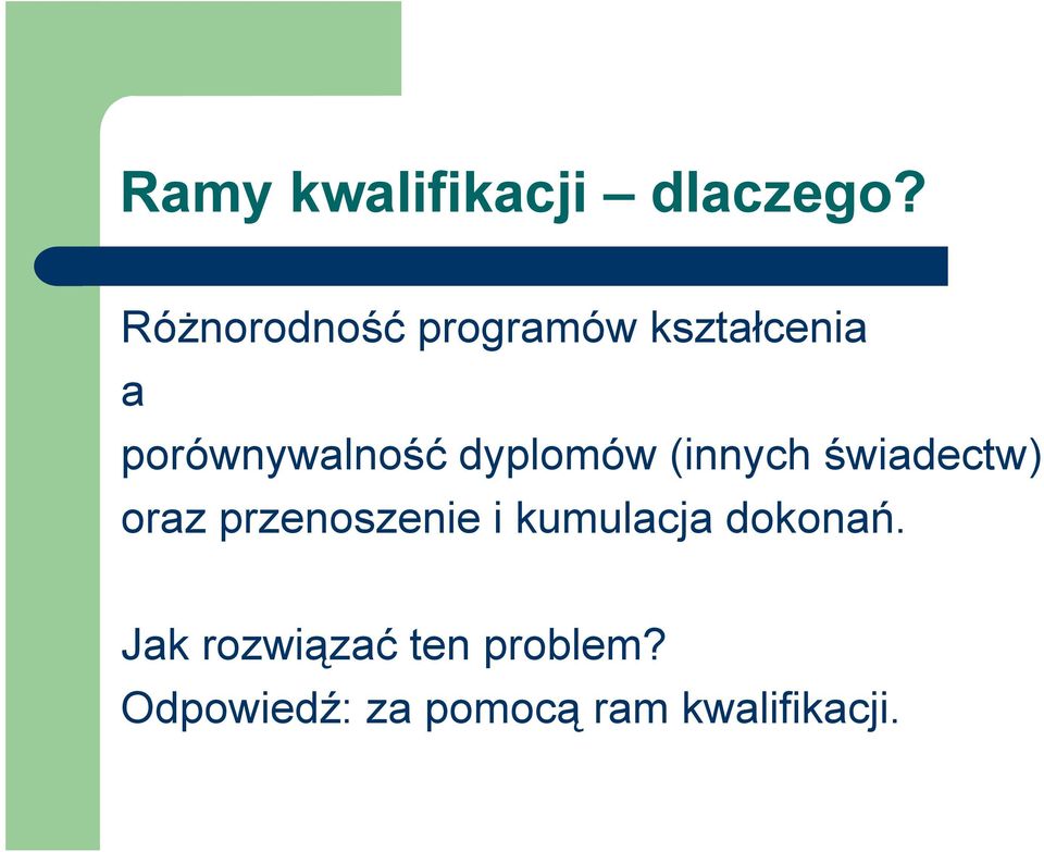 dyplomów (innych świadectw) oraz przenoszenie i