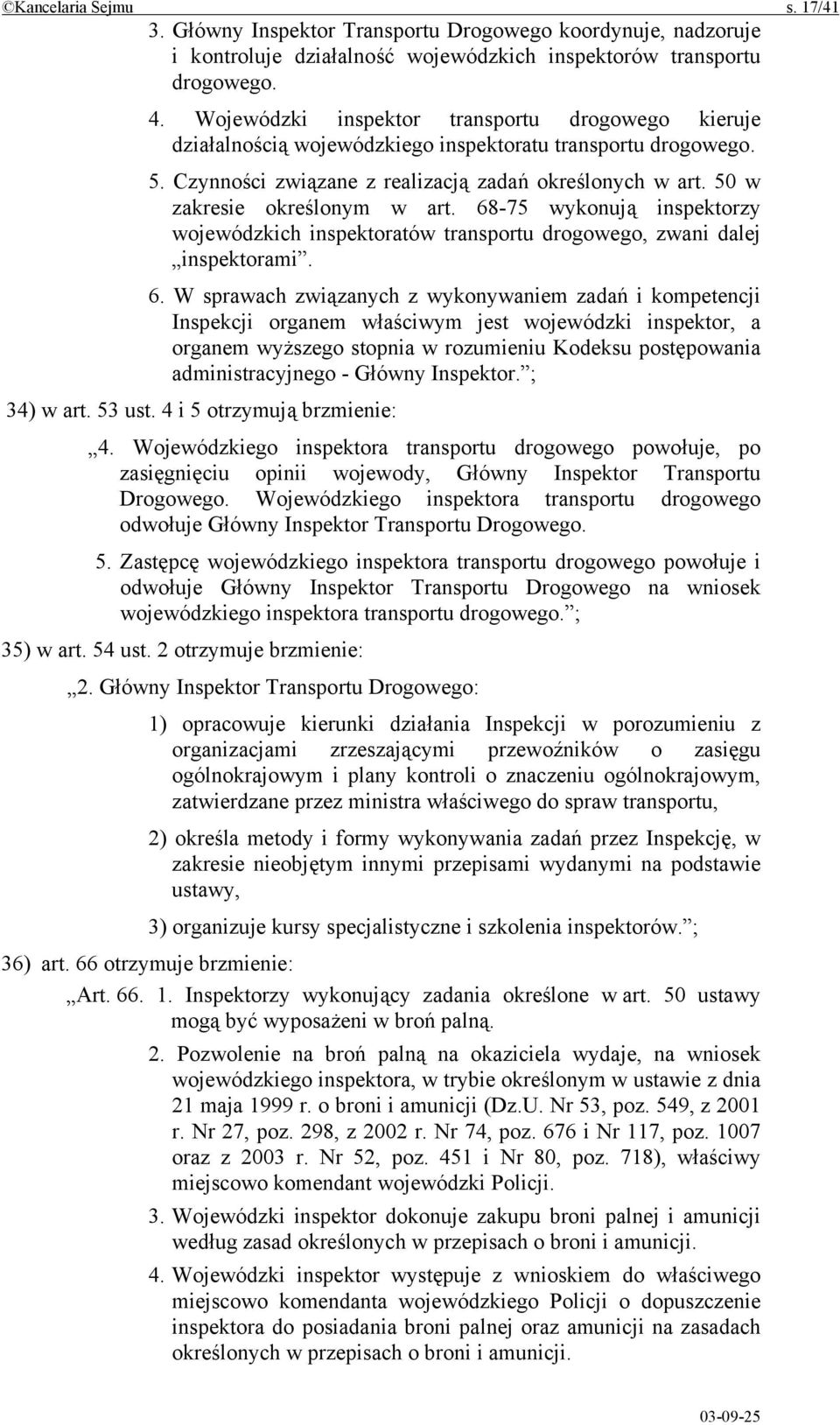 50 w zakresie określonym w art. 68