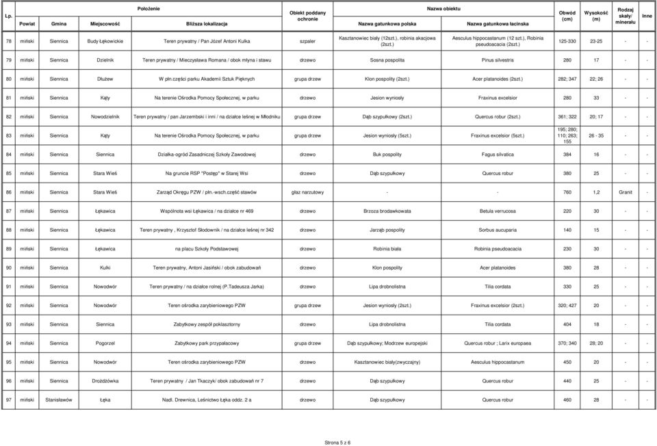 części parku Akademii Sztuk Pięknych grupa drzew Klon pospolity (2szt.) Acer platanoides (2szt.