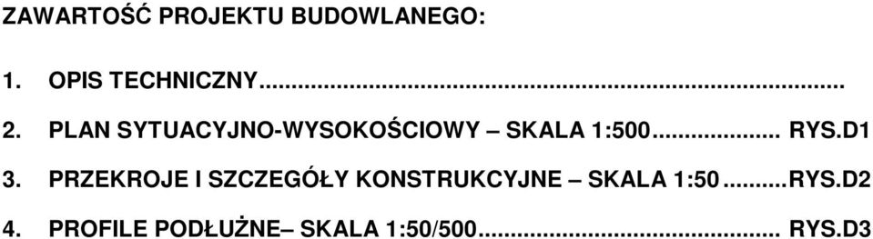 D1 3. PRZEKROJE I SZCZEGÓŁY KONSTRUKCYJNE SKALA 1:50.