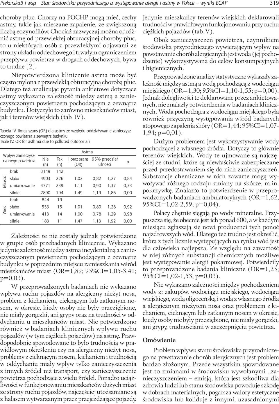 Chociaż zazwyczaj można odróżnić astmę od rzewlekłej obturacyjnej choroby łuc, to u niektórych osób z rzewlekłymi objawami ze strony układu oddechowego i trwałym ograniczeniem rzeływu w drogach