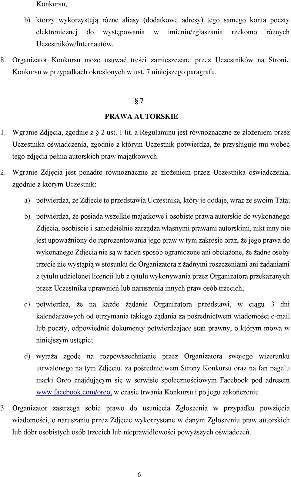Wgranie Zdjęcia, zgodnie z 2 ust. 1 lit.